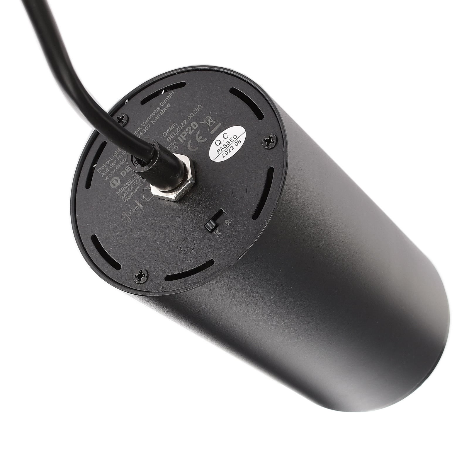 LED visilica Lucea 3-fazna 15W crna