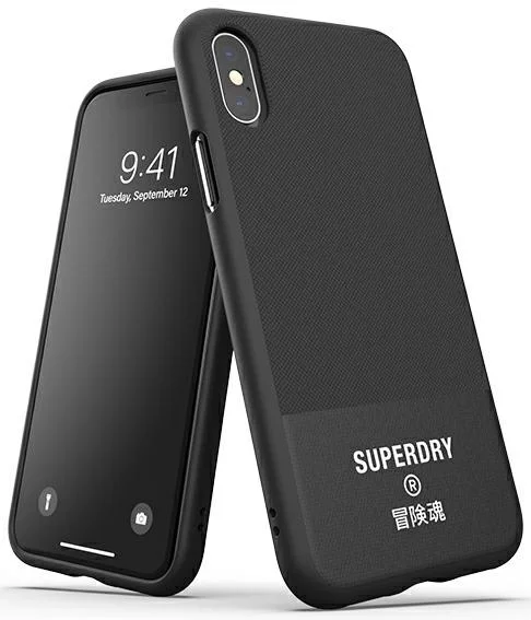 Maska SuperDry Moulded Canvas iPhone X/Xs Case Black (41544)