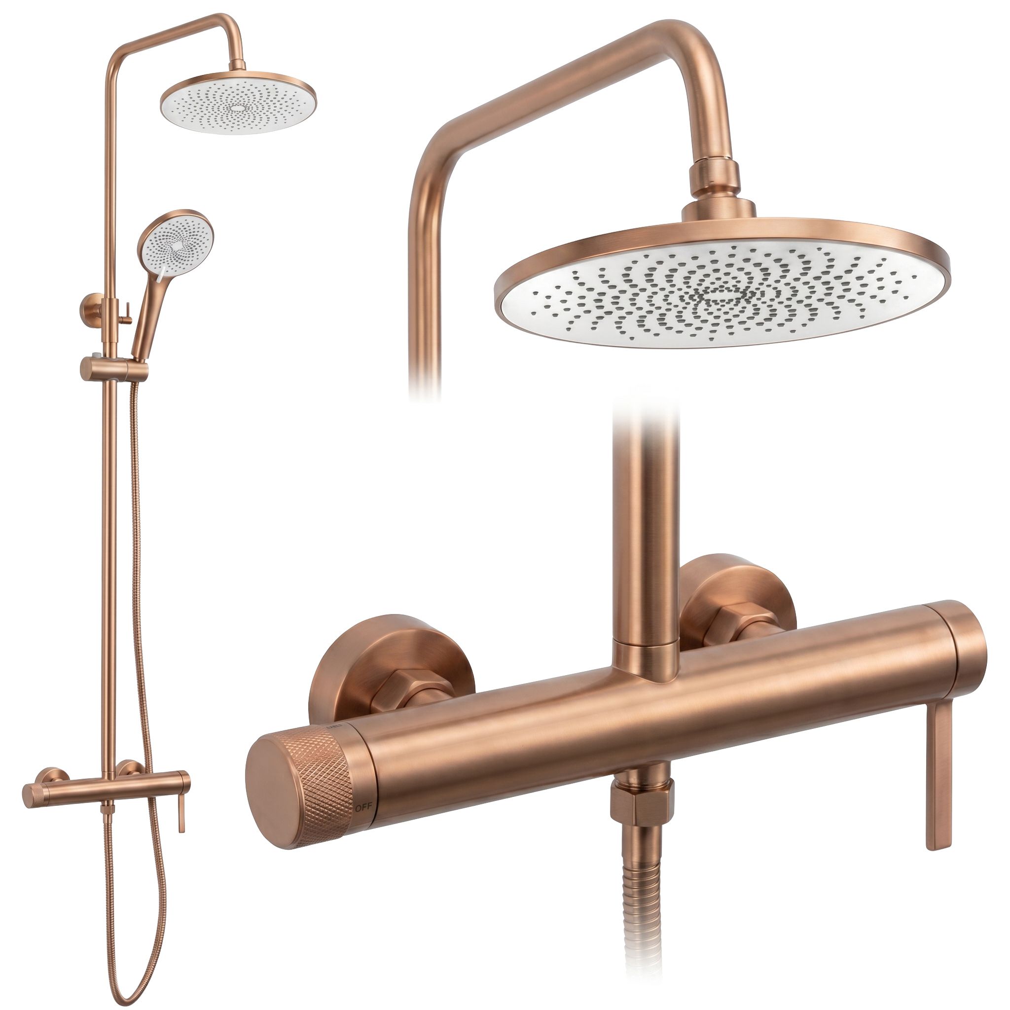 Tuš set Rea Rivo Brush Copper