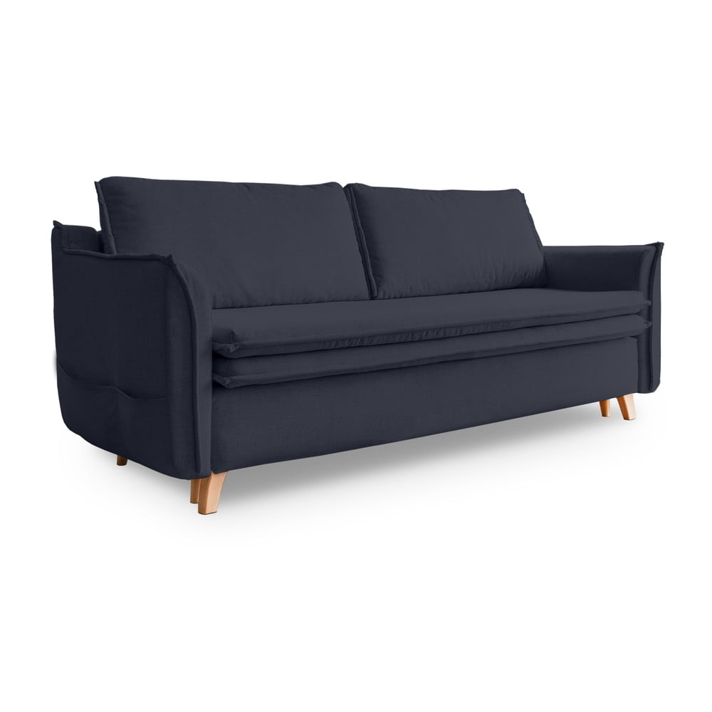 Tamno siva/antracitno siva sklopiva sofa 225 cm Charming Charlie – Miuform
