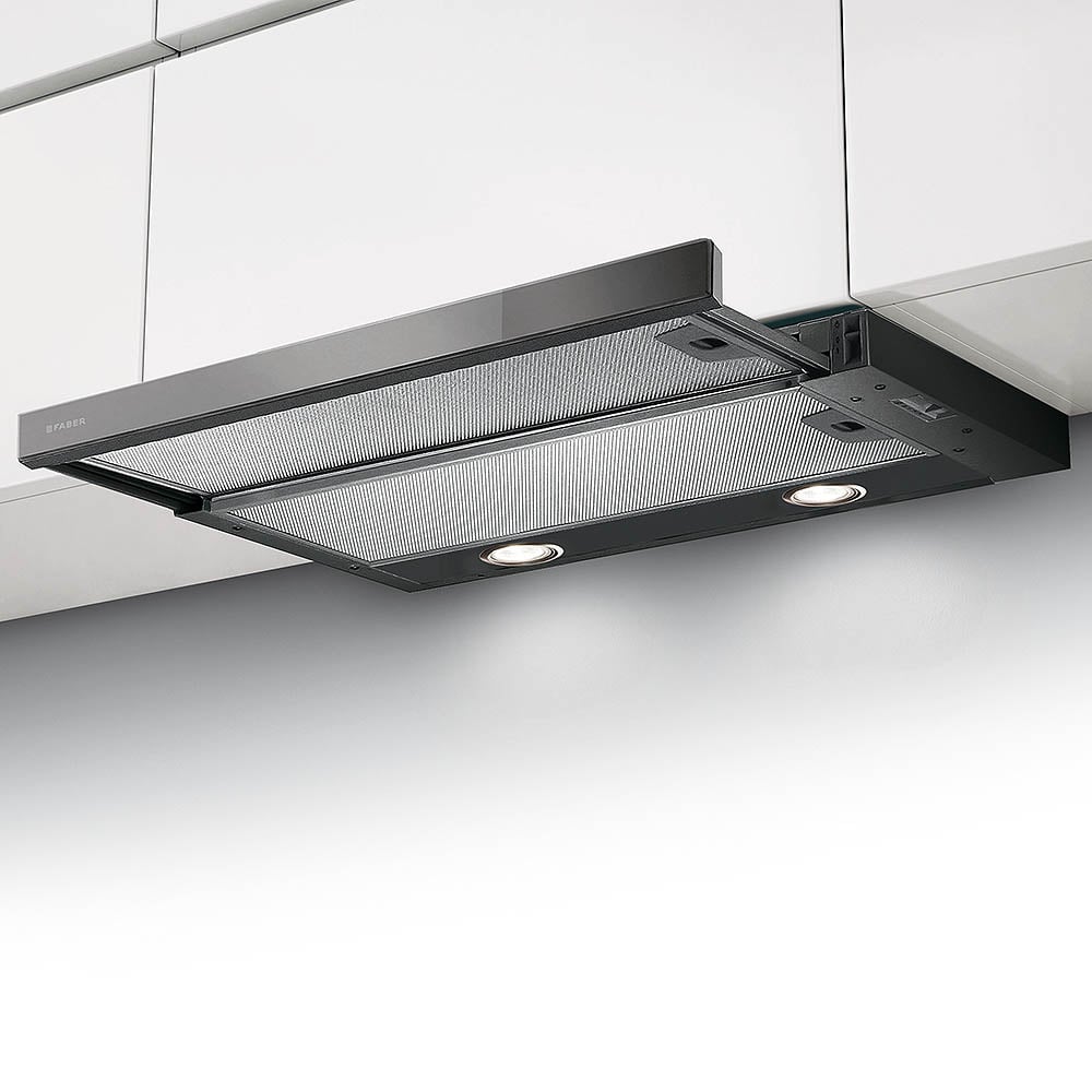 Faber napa Flexa Glass Lux A60 - CRNA / STAKLENA MASKA