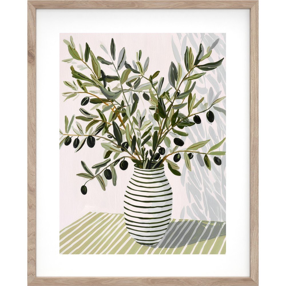 Tiskana slika s okvirom 40x50 cm Olive Bunch II – Styler