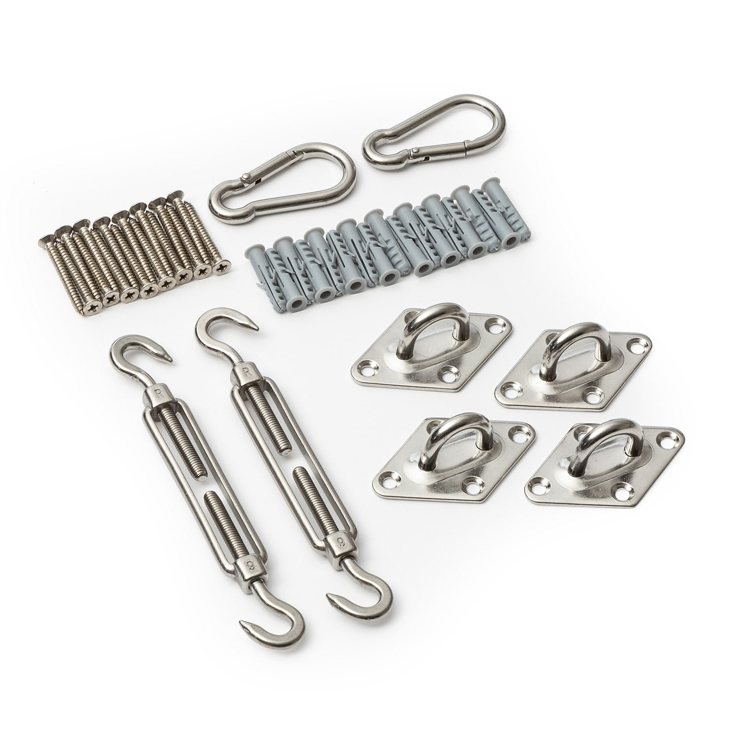 Bambuswald Montažni set za štitnik od sunca, nehrđajući čelik, 24 komada