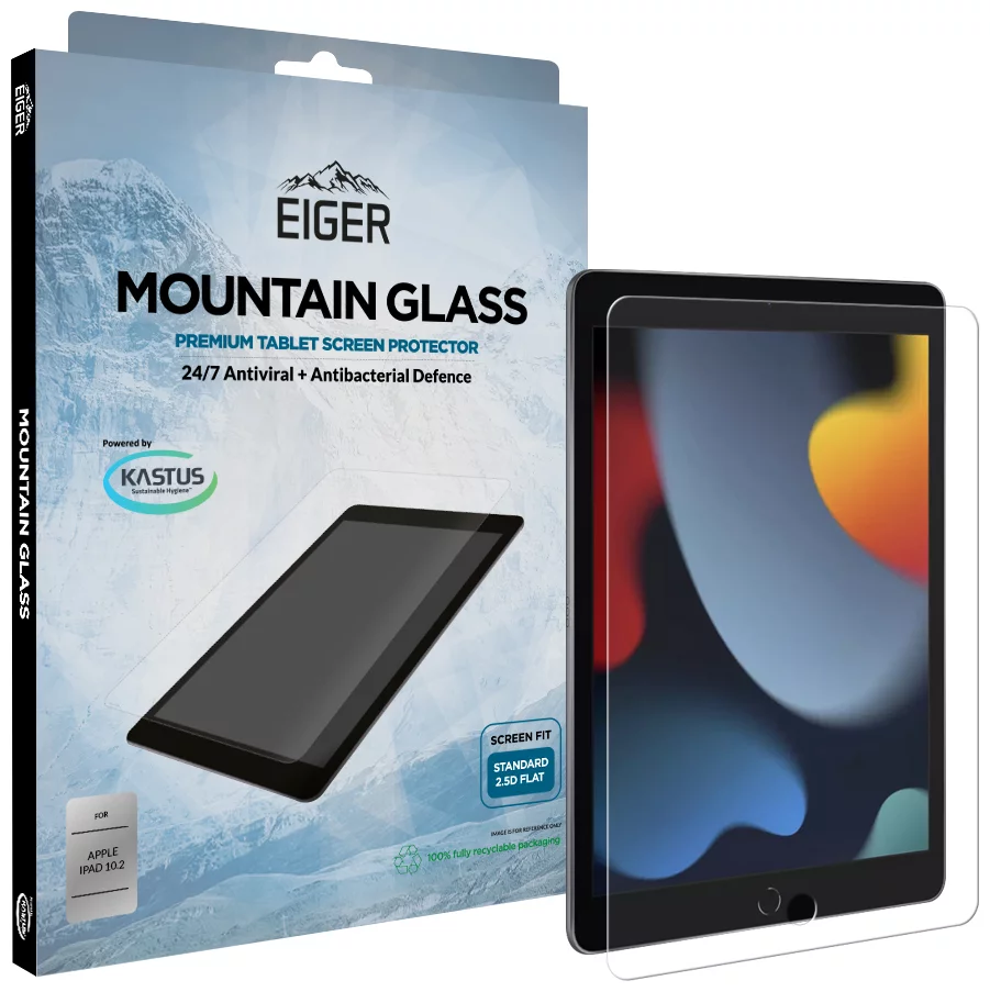Zaštitno staklo Eiger GLASS Tempered Glass Screen Protector for Apple iPad 10.2 (2019) & (2020) in Clear