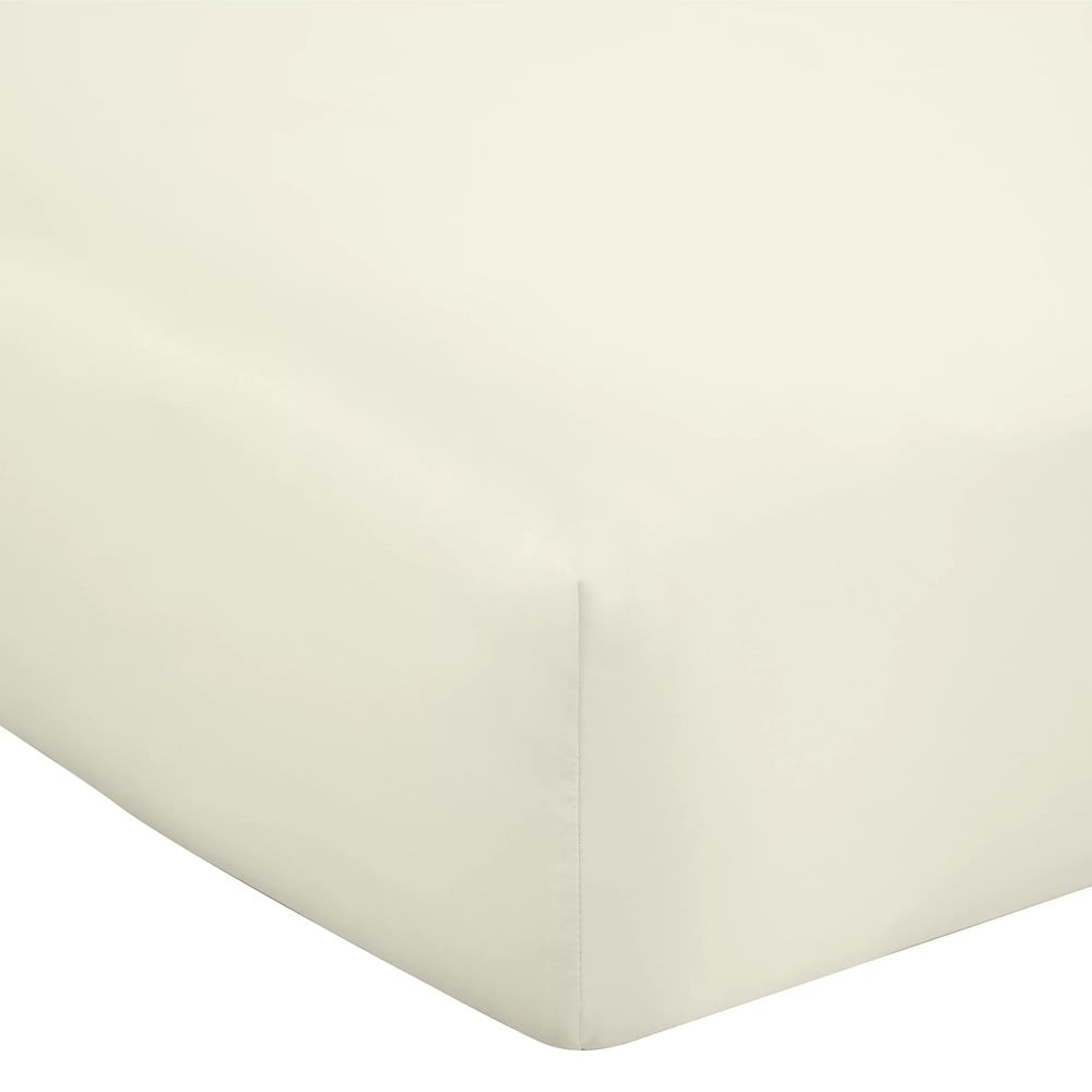 Bež satenska plahta s gumom 135x190 cm Silky Soft – Catherine Lansfield