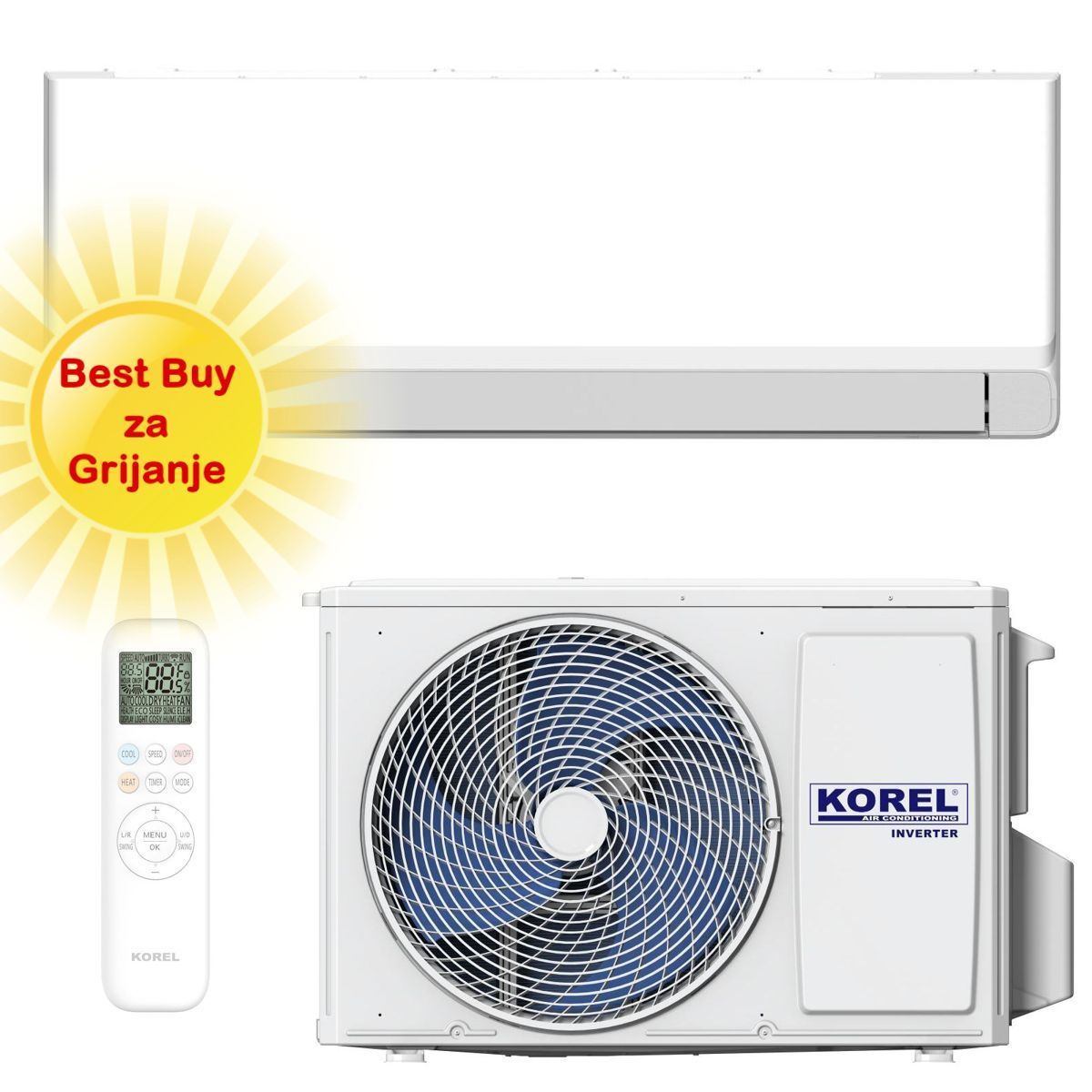 Korel Klima Uređaj 3,5Kw Ksaz-12Dceg