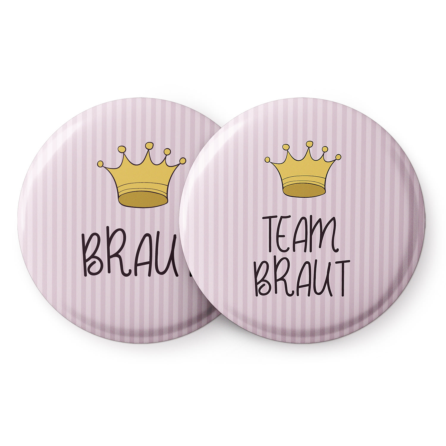 Spielehelden Značke Kruna Djevojka zbogom slobode 12 bedževa 5,6 cm ekstra velika Poklon djevojački oproštaj od slobode