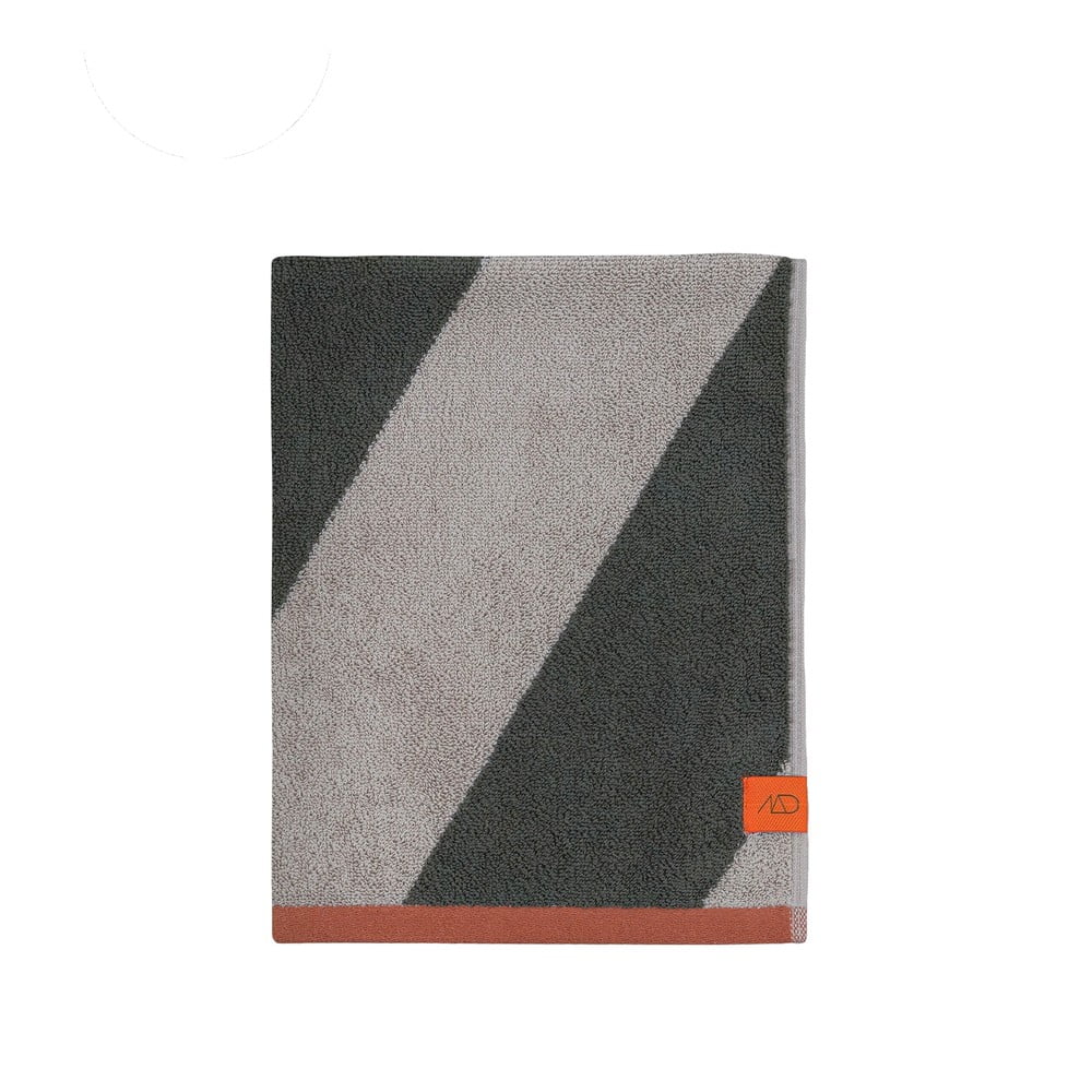 Kaki zeleni ručnici u setu 2 kom od organskog pamuka od frotira 40x55 cm Diagonal – Mette Ditmer Denmark
