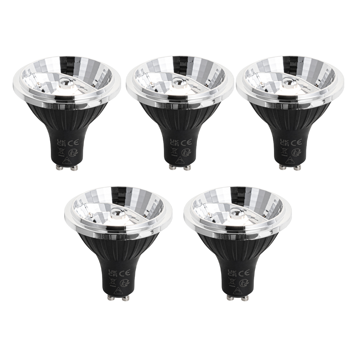 Set od 5 GU10 prigušivih LED žarulja 70 mm 6,5 W 600 LM 4000 K