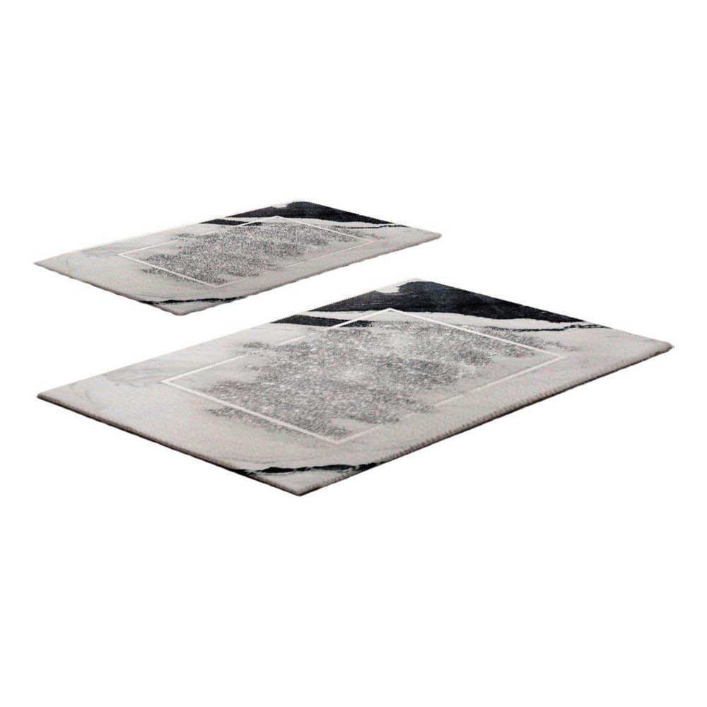 Sivo-bež kupaonske prostirke u setu 2 kom 60x100 cm CT – Foutastic
