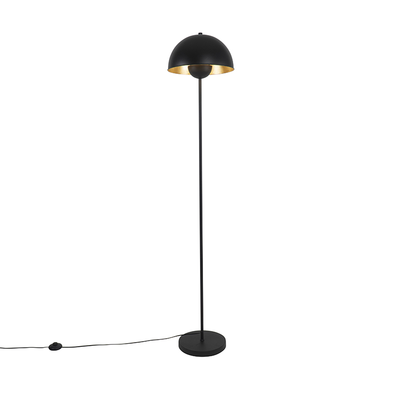Industrijska podna lampa crna sa zlatom 160 cm - Magnax