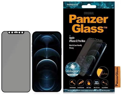 Zaštitno staklo PanzerGlass iPhone 12 Pro Max Black - Privacy