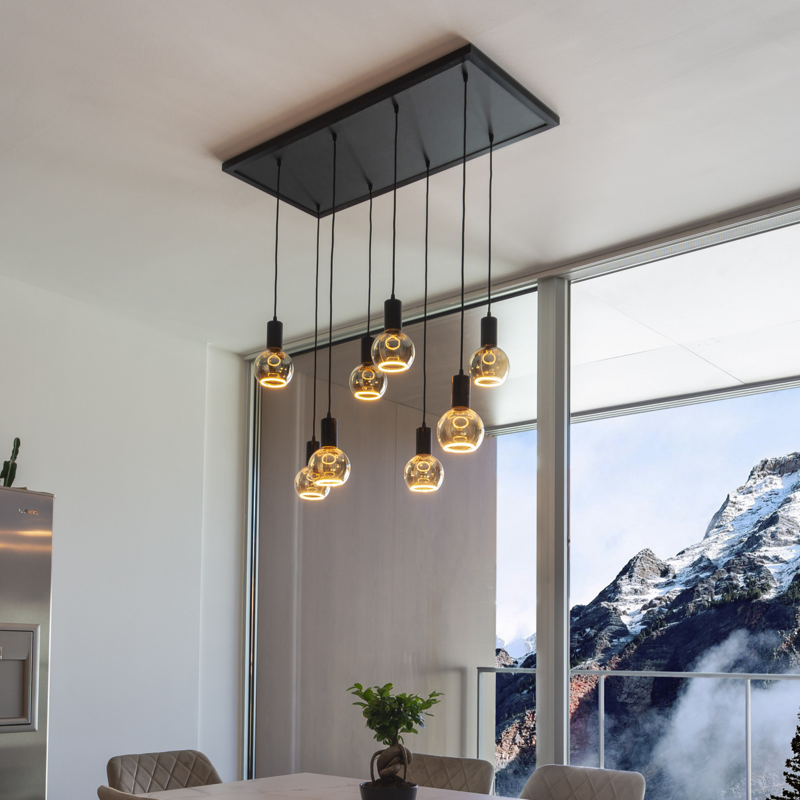 SEGULA Floating Globe G150 E27 6W sivo staklo otvoreno