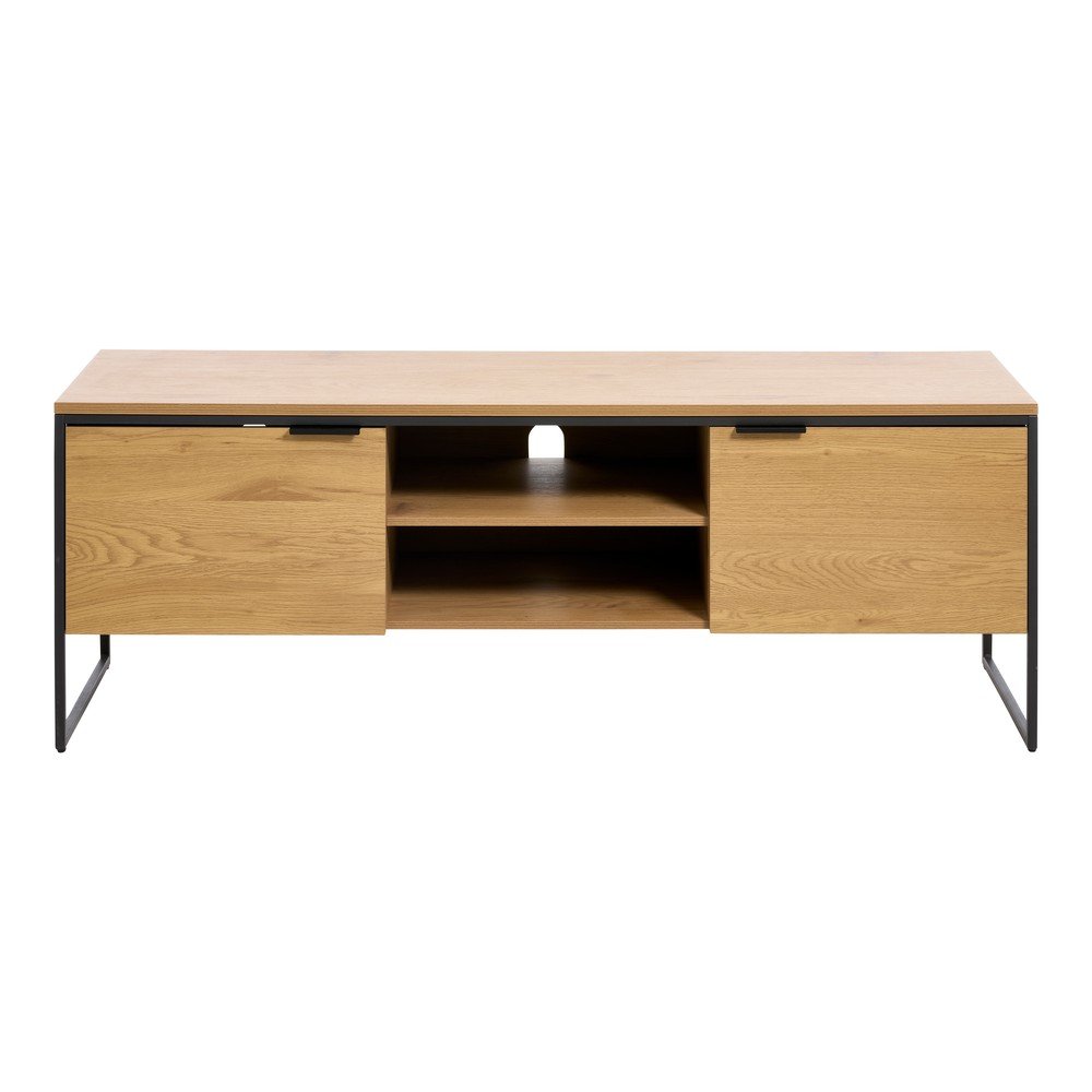 TV komoda u dekoru hrasta u prirodnoj boji 155x55x45 cm Cesura – Unique Furniture