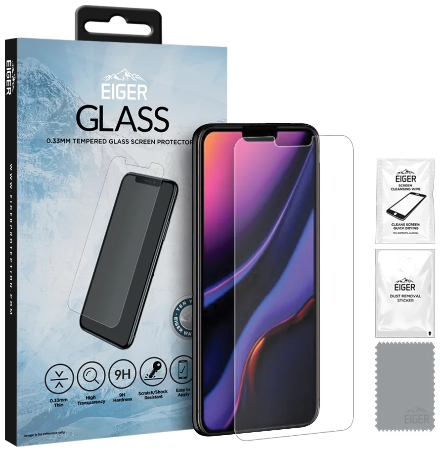 Zaštitno staklo Eiger GLASS Tempered Glass Screen Protector for Apple iPhone 11 Pro Max/XS Max  in Clear (EGSP00521)