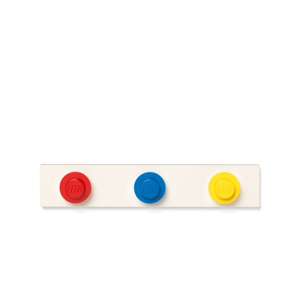 Zidna vješalica u crvenoj, plavoj i žutoj boji LEGO®