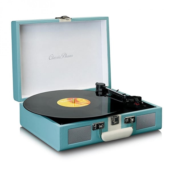 LENCO Gramofon TT-110, sa zvučnicima, bluetooth, retro, plavi
