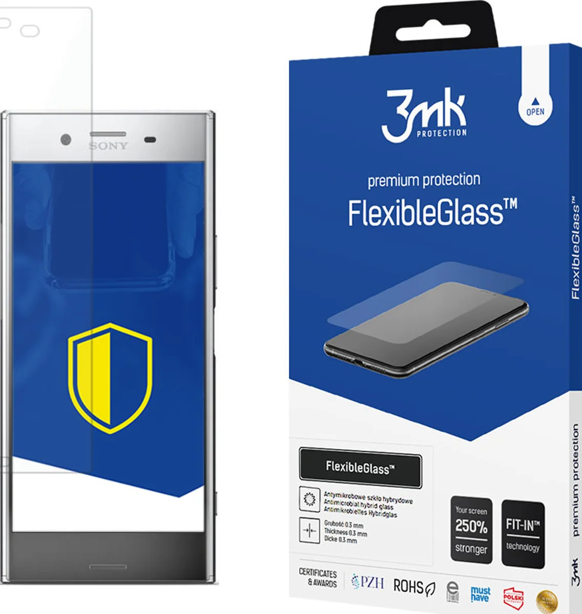 Zaštitno staklo 3MK FlexibleGlass Sony Xperia XZ Premium Hybrid Glass