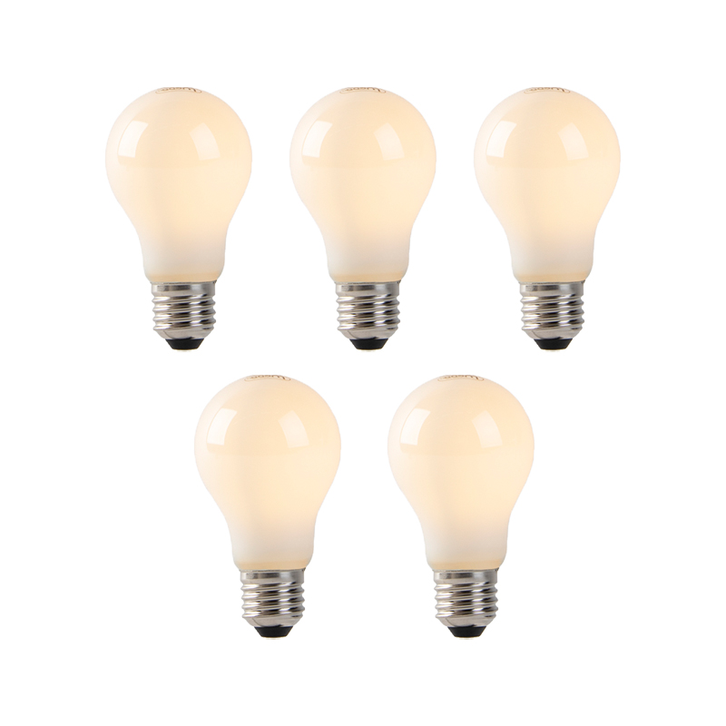 Set od 5 LED žarulja E27 Opal staklo 1W 80lm 2200K