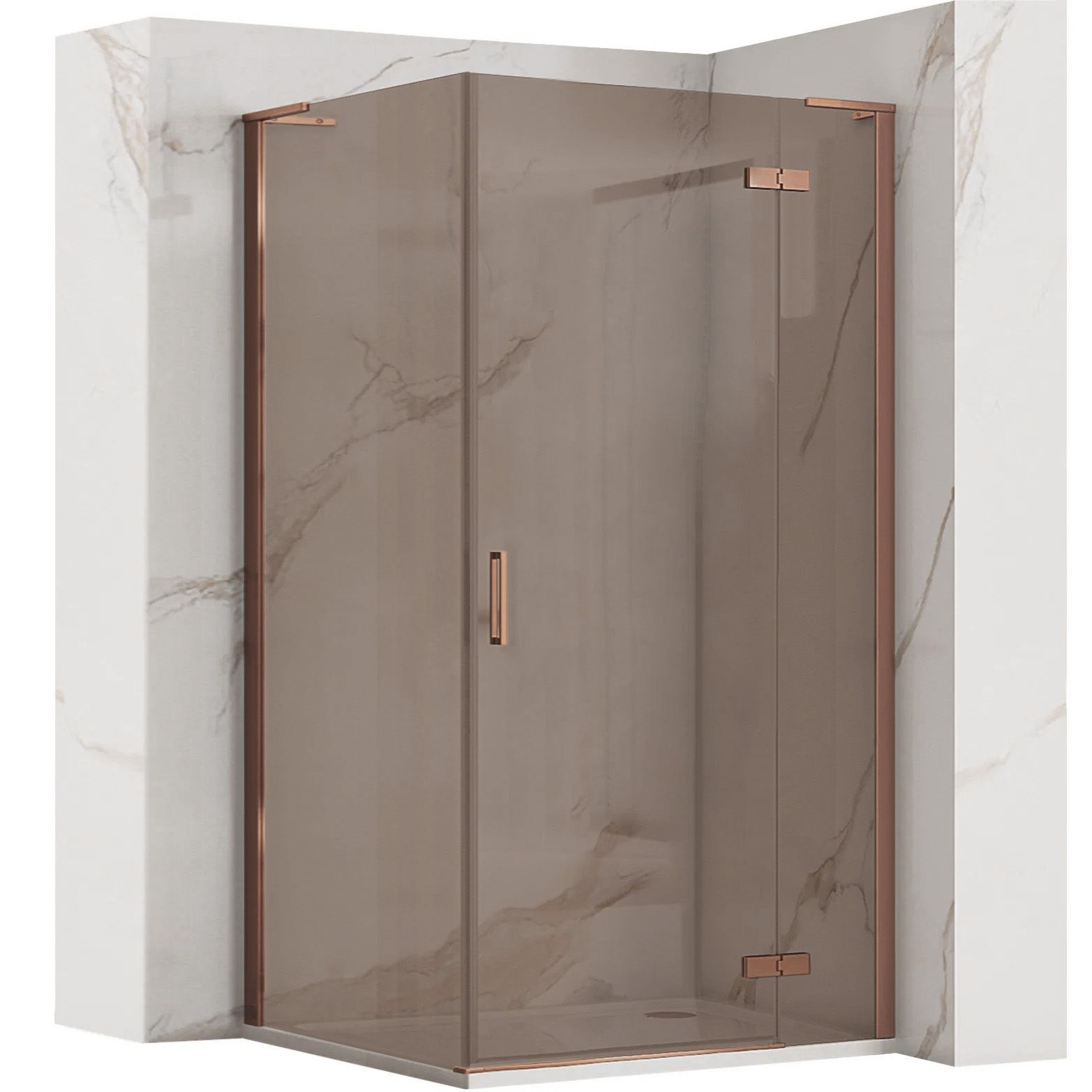 Tuš kabina REA Hugo 90x80 Copper Brush