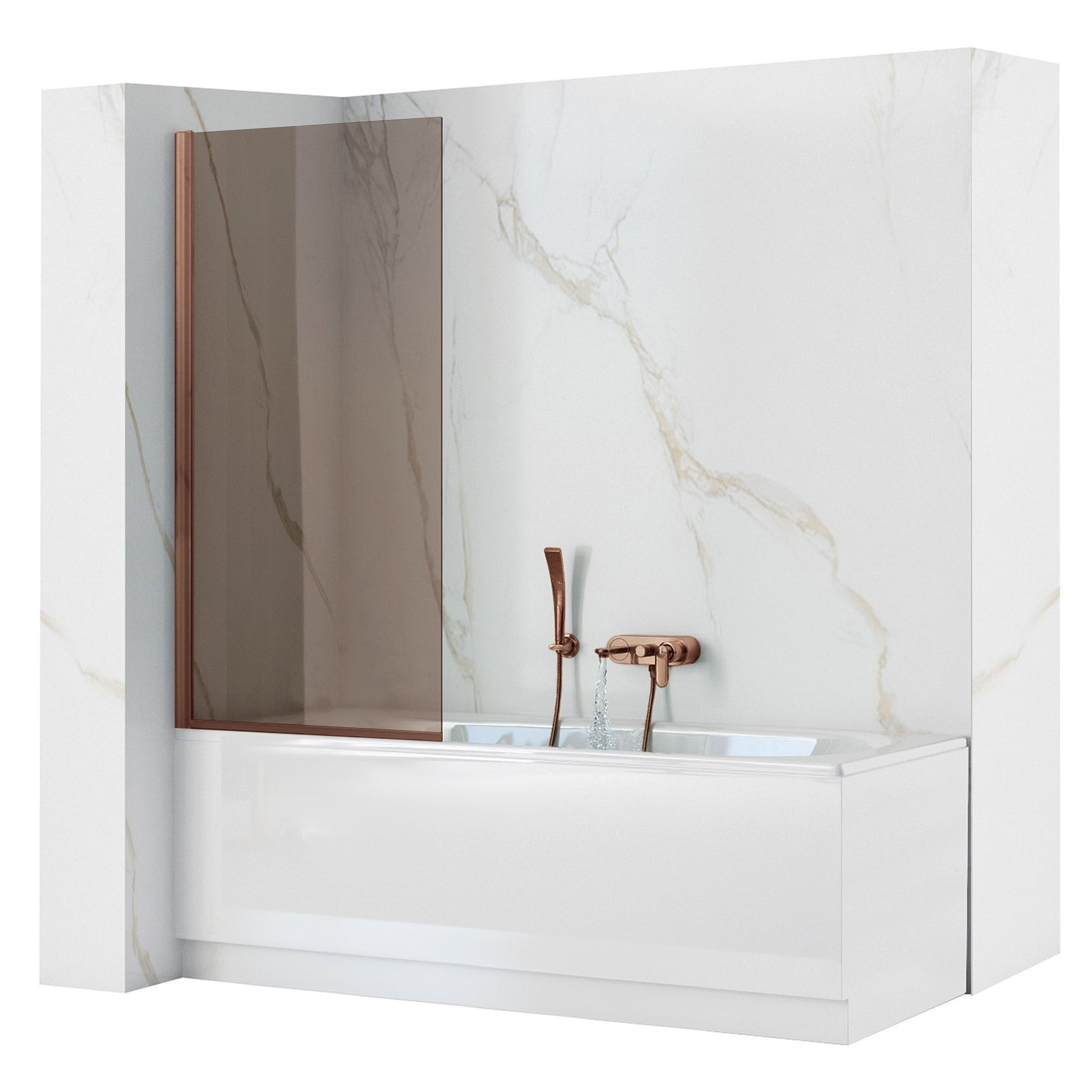 Zavjesa za kadu Rea Elegantno Brush Copper 80