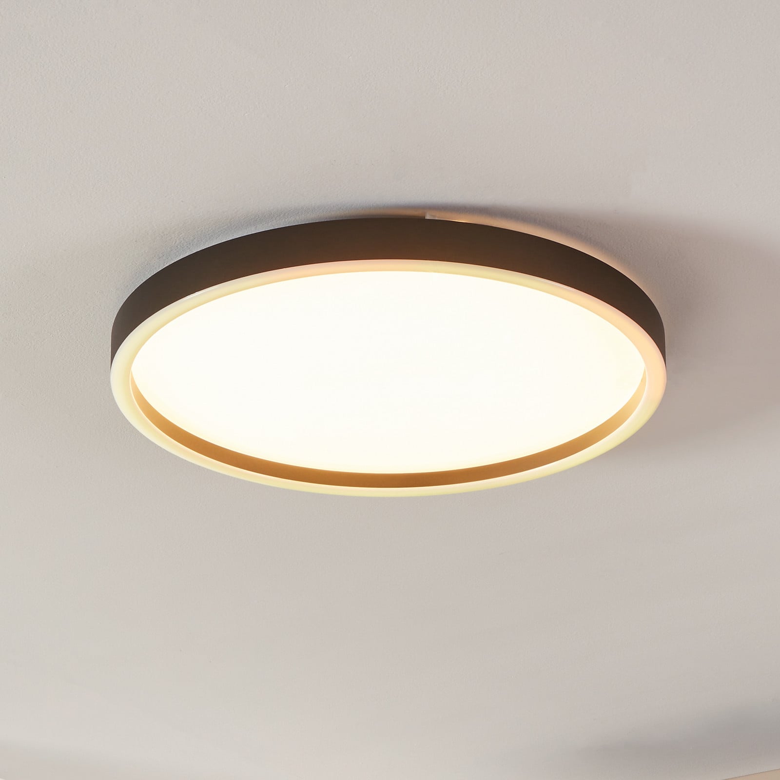 EGLO connect Montemorelos-Z, RGBW, crna, Ø57cm