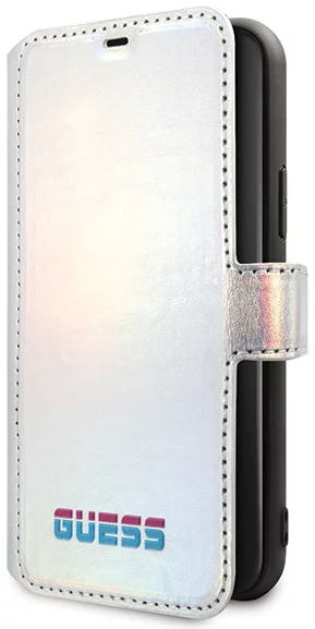 Maska Guess iPhone 11 Pro Max Silver Book Iridescent (GUFLBKN65BLD)