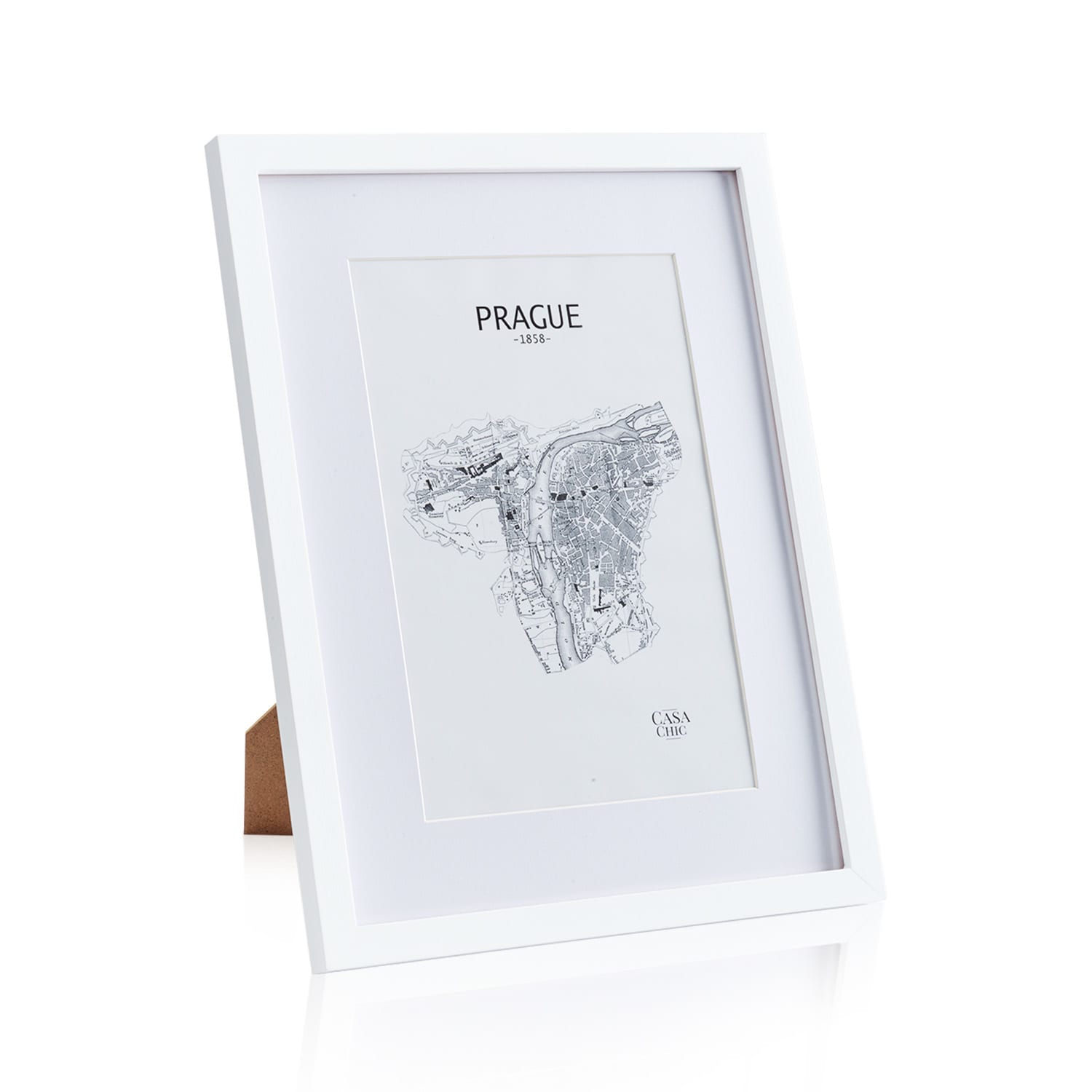 Casa Chic Everton, okvir za slike, pravokutni, fotografije 40 x 30 cm, nosač, staklo