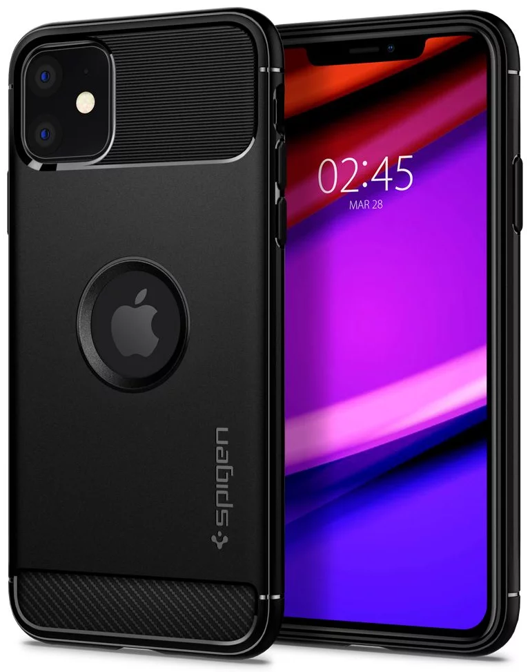 Maska SPIGEN - Apple iPhone 11 Case Rugged Armor, Matte Black (076CS27183)