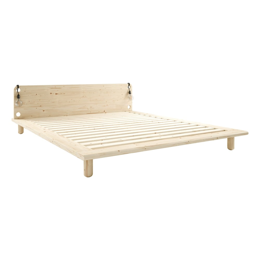 Bračni krevet od borovine s podnicom 180x200 cm Peek – Karup Design
