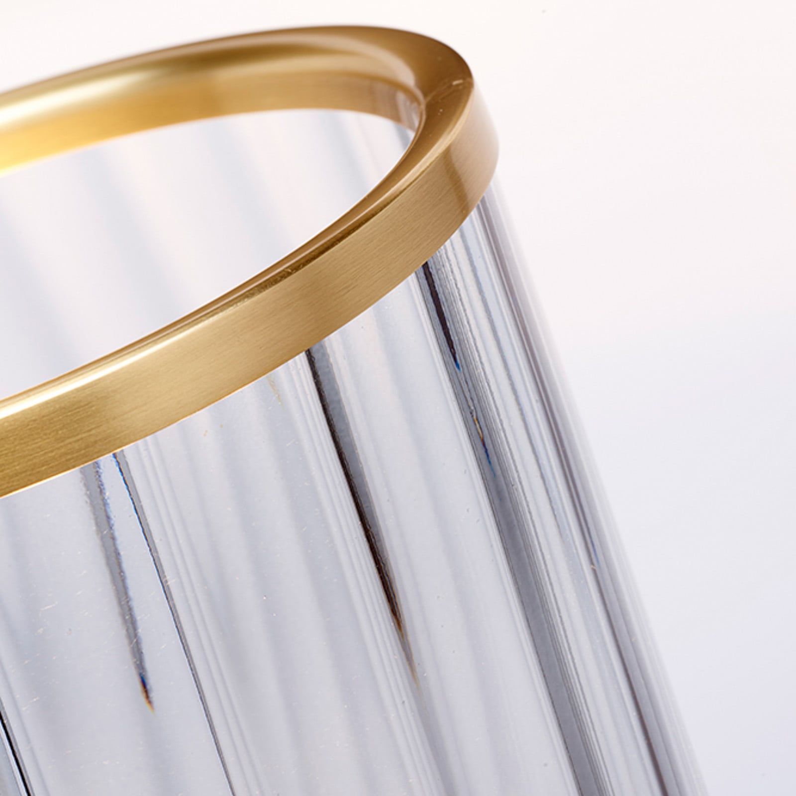 Stolna lampa Arno, dimljeno staklo/stari mesing