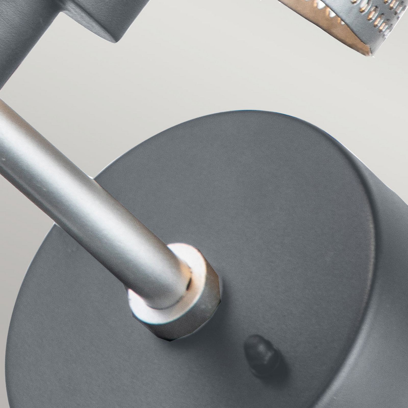 Saturne vanjska zidna svjetiljka, siva/srebrna