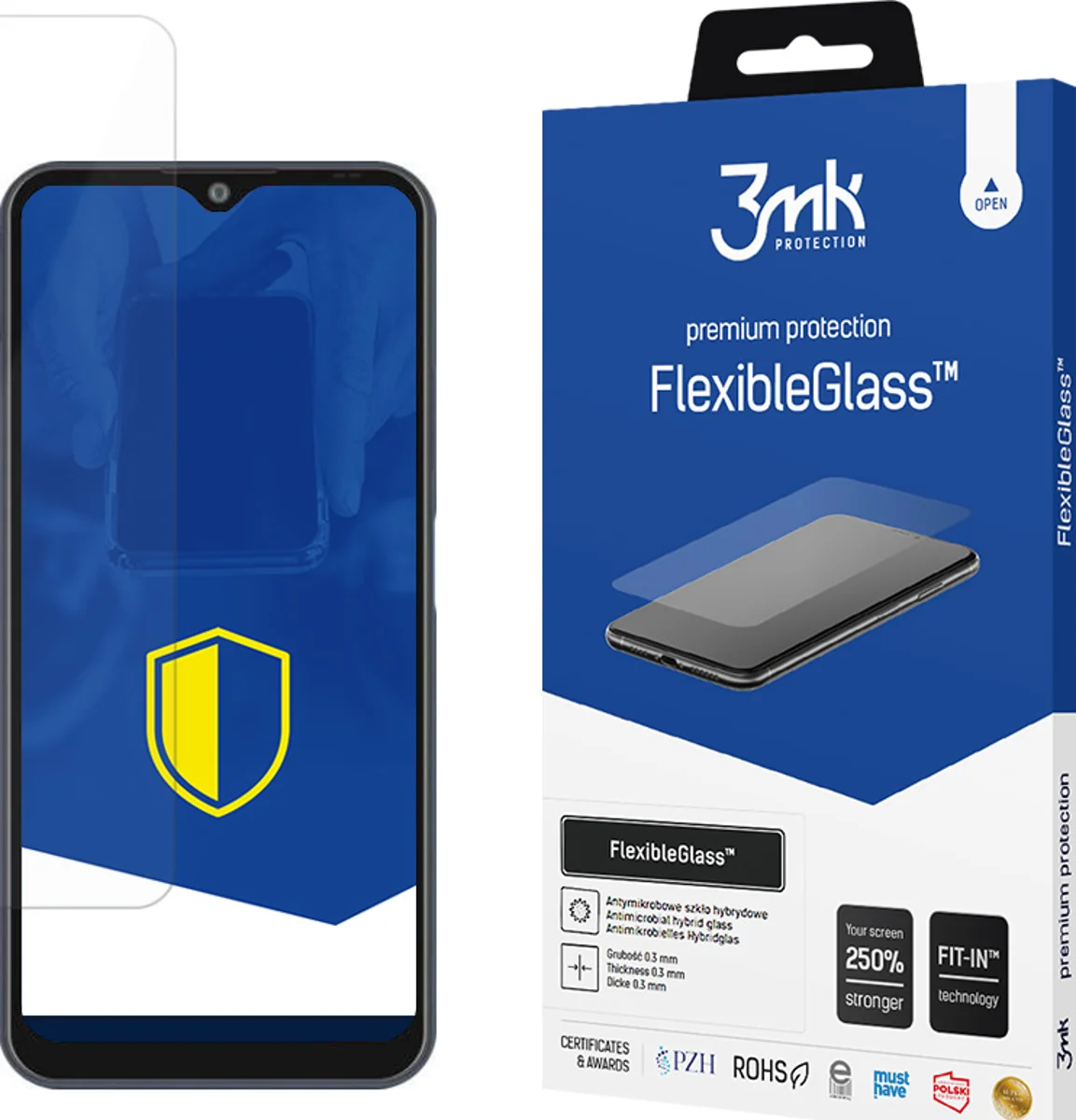 Zaštitno staklo 3MK FlexibleGlass Samsung A505 A50 Hybrid Glass