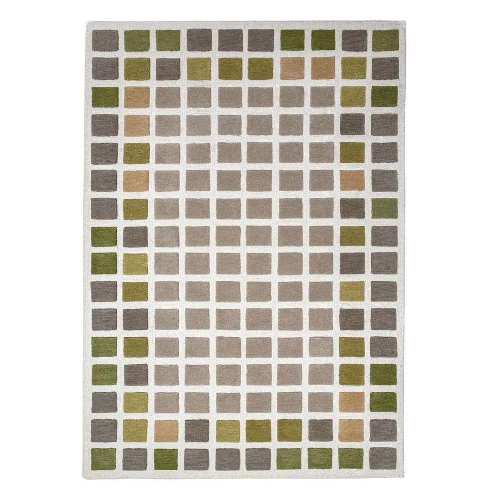 Zeleni ručno rađen vunen tepih 200x290 cm Renga Wool – Flair Rugs