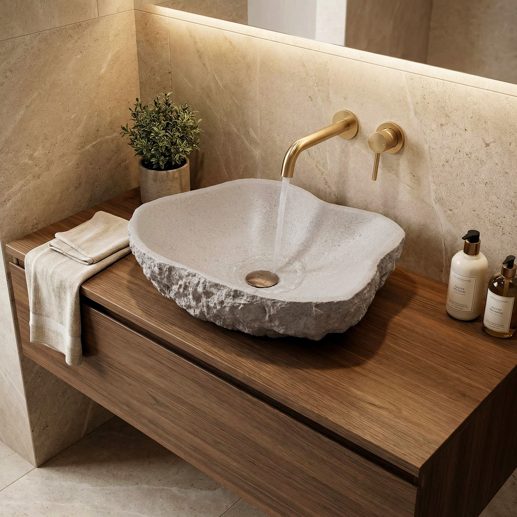 Nadgradni umivaonik Isla Beige