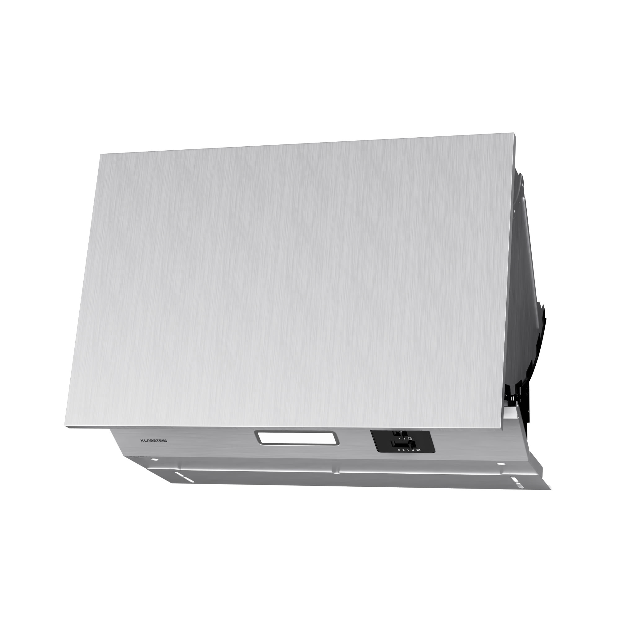 Klarstein Swift Square kapuljača, ugrađena napa, 402 m3/h, EEK C, Ekstrakcija/recirkulacija, LED diode