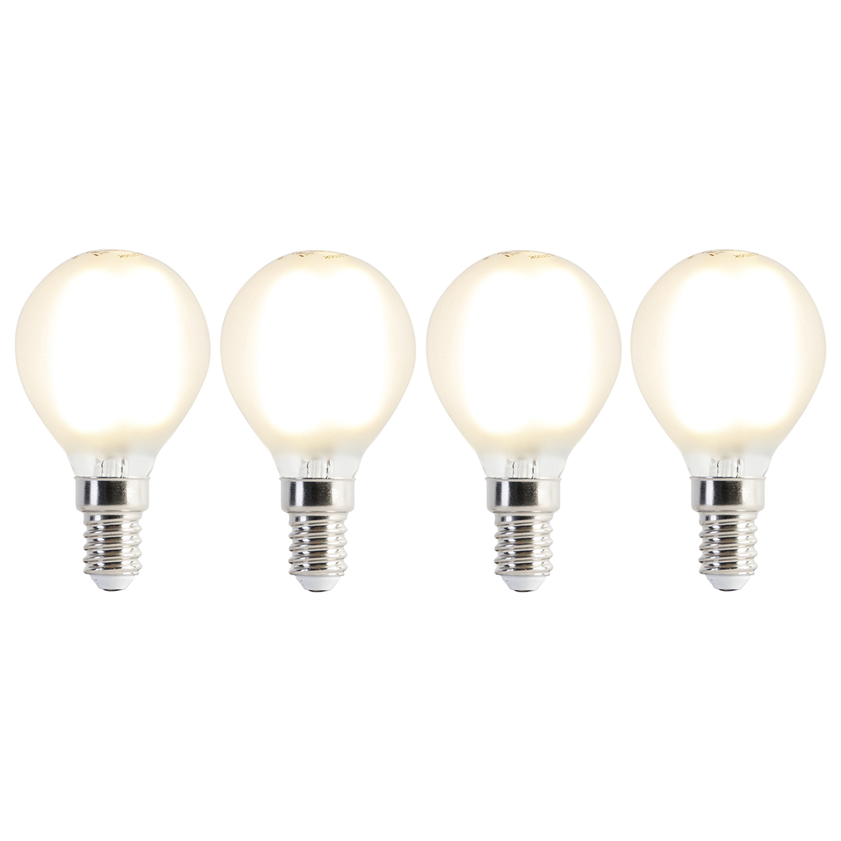 Set od 4 LED žarulja E14 P45 mat 3.5W 360lm 2700K