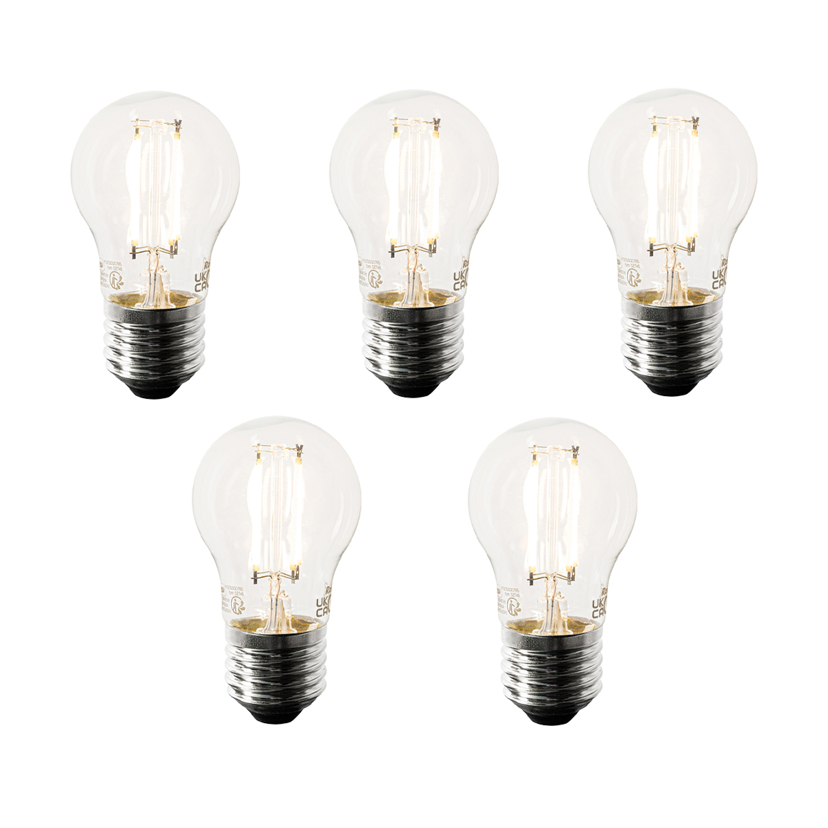 Set od 5 pametnih E27 LED žarulja P45 4.5W 470 lm 1800-4000K
