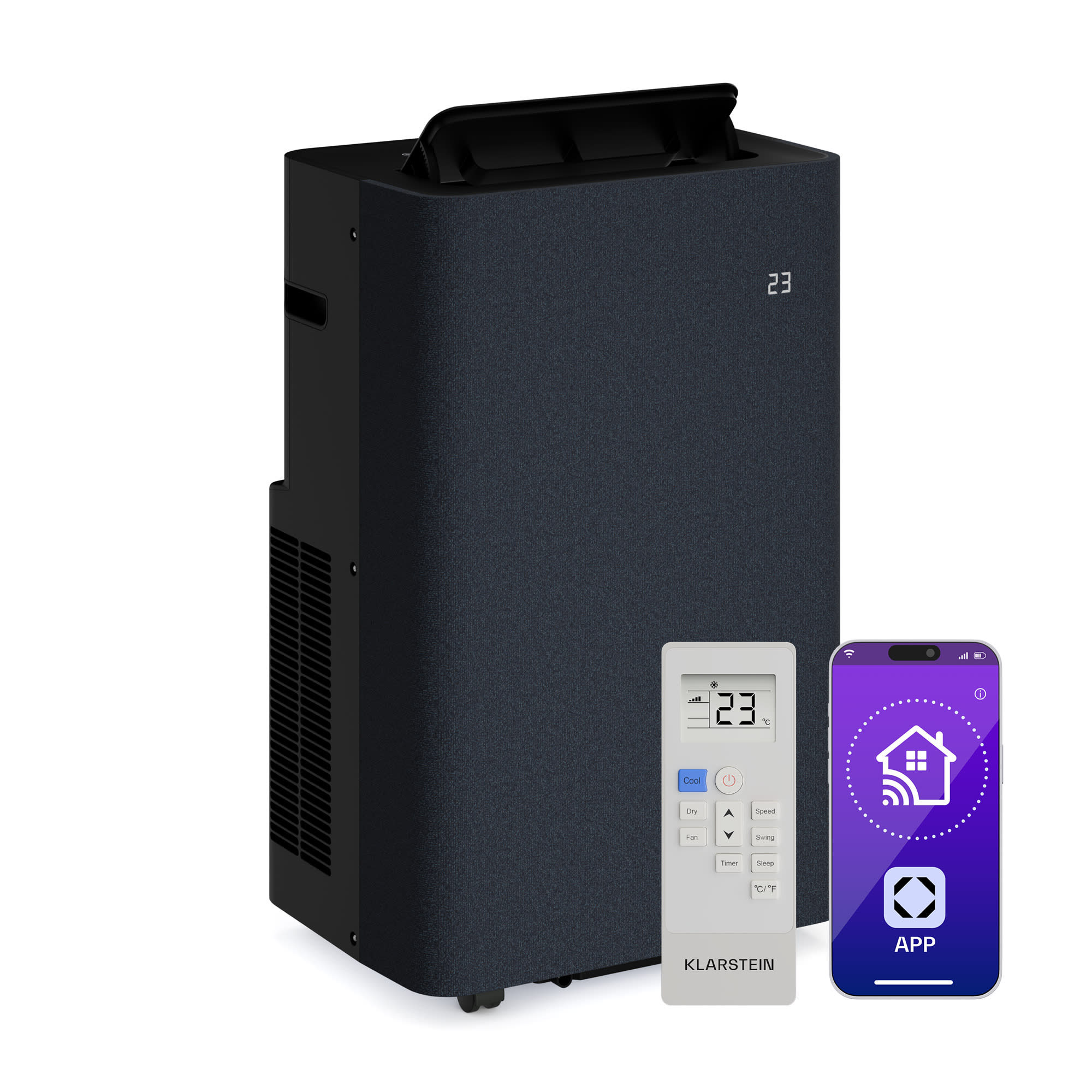 Klarstein AireLux prijenosni klima uređaj, 14.000 BTU, Pametna kontrola, Moderna