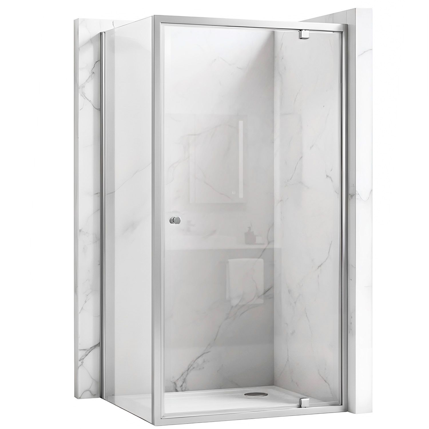 Tuš Kabina Rea Primo Swing 90x80 Chrome