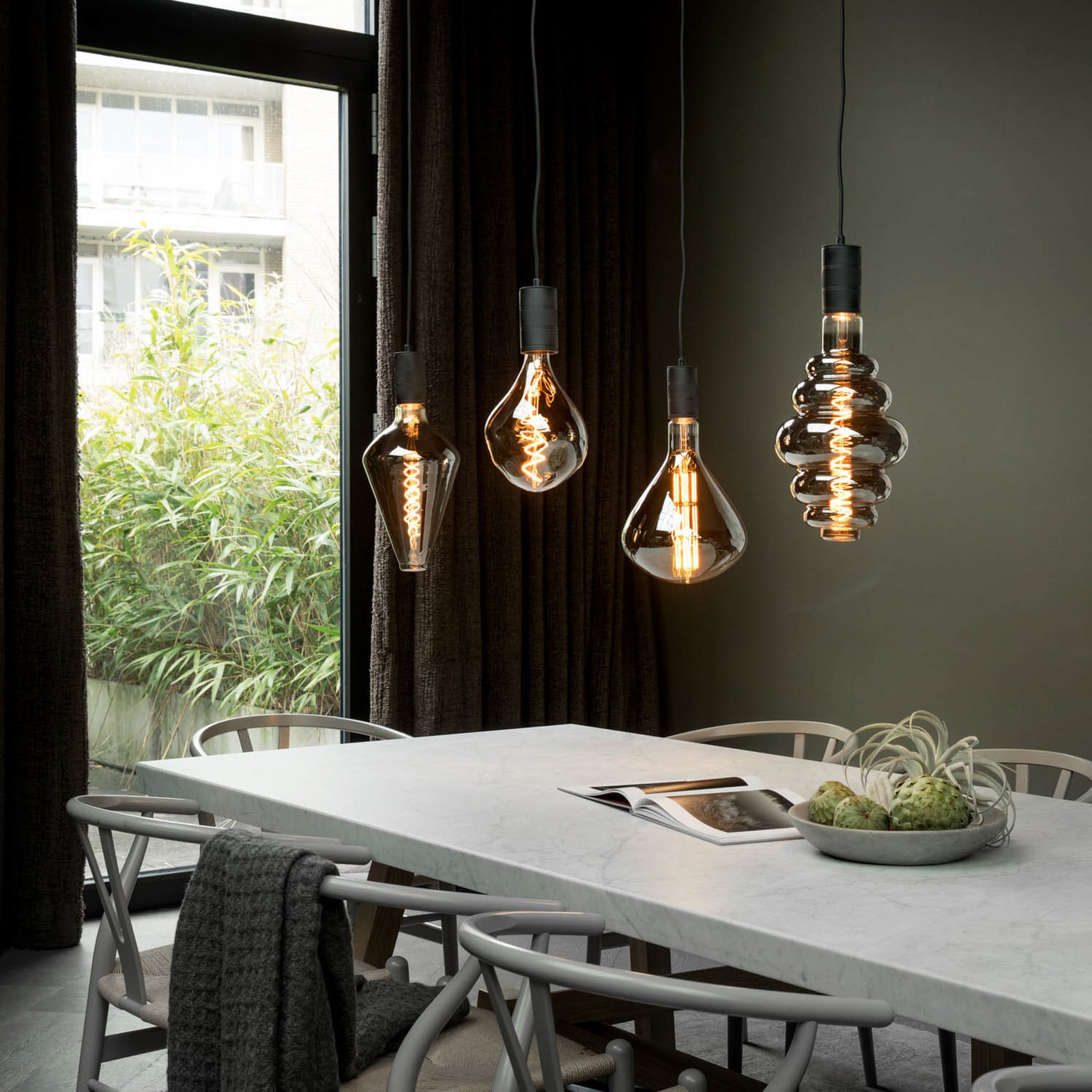 Calex Vienna LED svjetiljka E27 6W dim 1.800 K titan