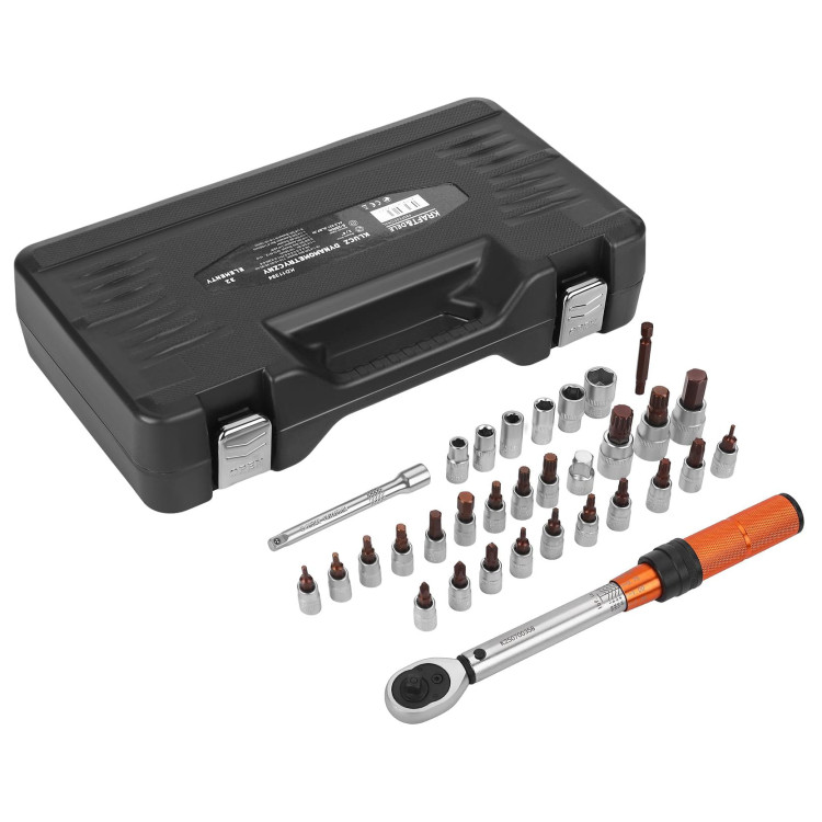 Moment ključ 1/4" 5–25 Nm set od 32 komada KD11394