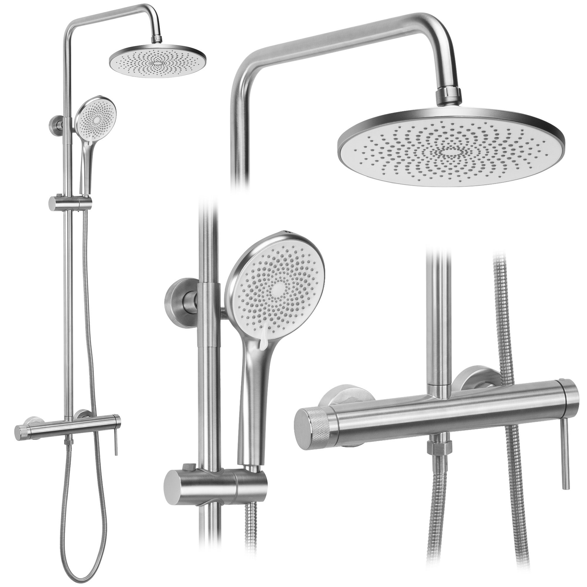 Tuš set Rea Foss Clif Brush Nickel