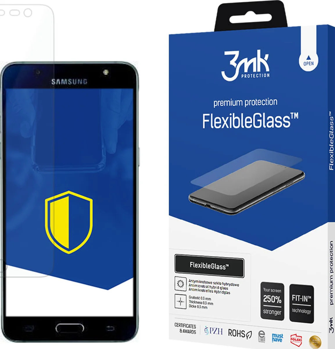 Zaštitno staklo 3MK FlexibleGlass Samsung J5 J510 2016 Hybrid Glass