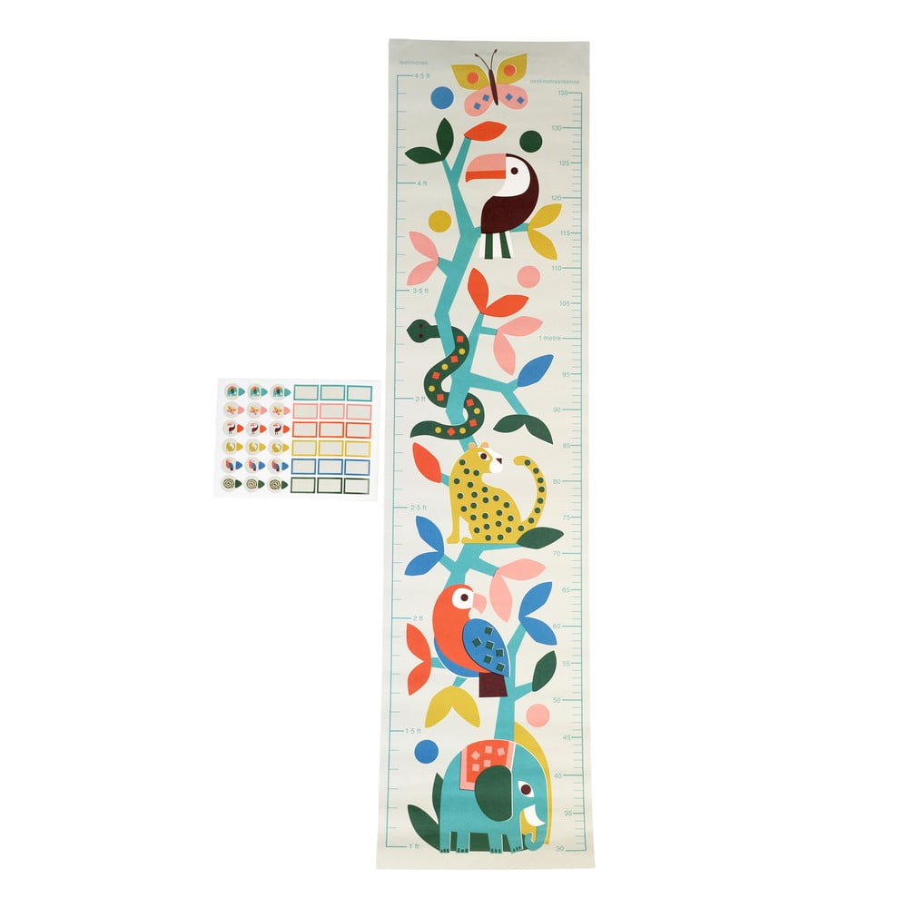 Dječja naljepnica s motivom metra za zid 28,5x115 cm Wild Wonders – Rex London