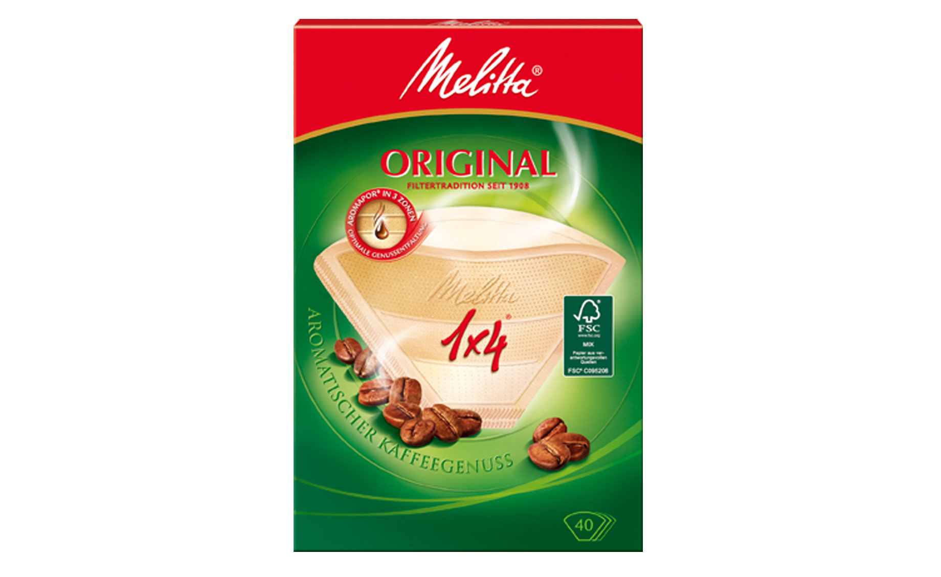 Melitta filter bijeli 1x4/40kom