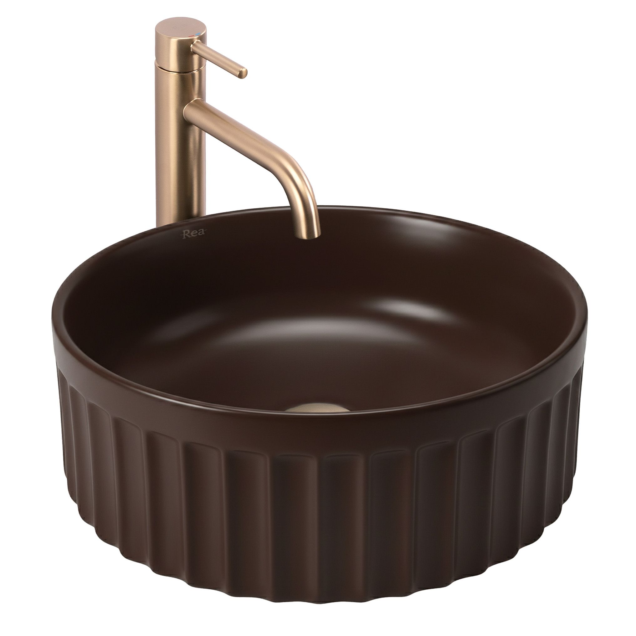Nadgradni umivaonik DUO Espresso Matt