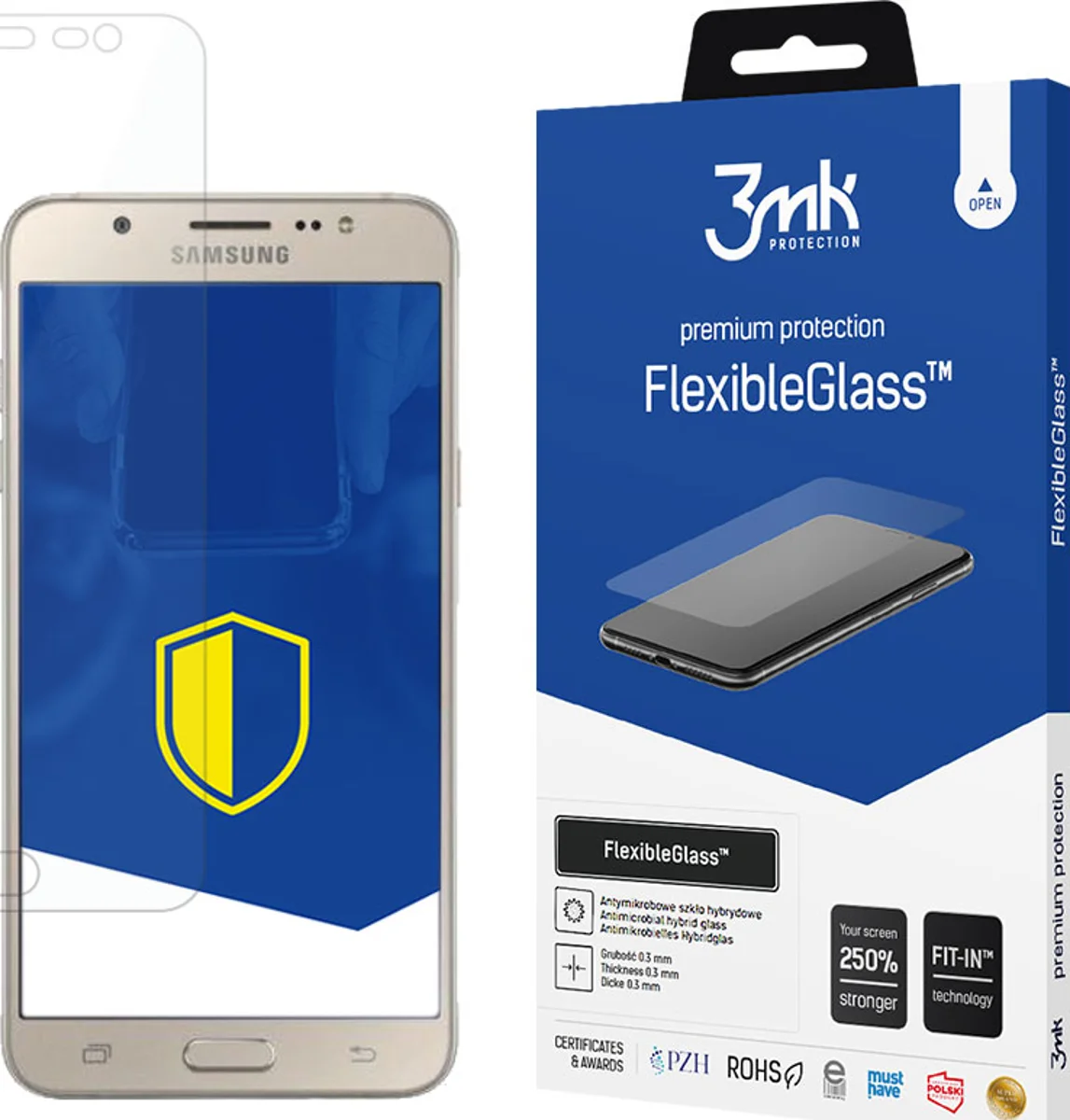 Zaštitno staklo 3MK FlexibleGlass Samsung J7 J710 J7 2016 Hybrid Glass