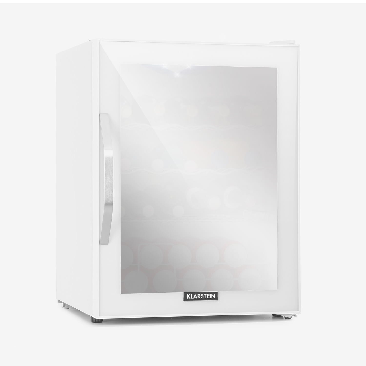 Klarstein Beersafe XL Quartz, hladnjak, D, 60 L, LED, 2 metalne rešetkaste police, staklena vrata, bijeli