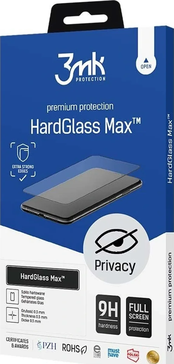 Zaštitno staklo 3MK Glass Max Privacy iPhone Xs black, FullScreen Glass Privacy 